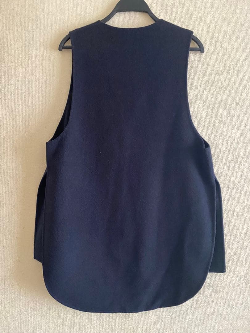 デプレ ライトダブルフェイスシャギー ノーカラージレ