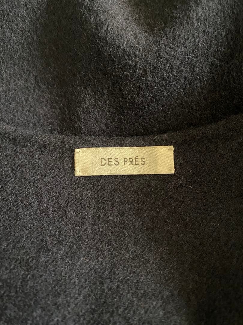 デプレ ライトダブルフェイスシャギー ノーカラージレ