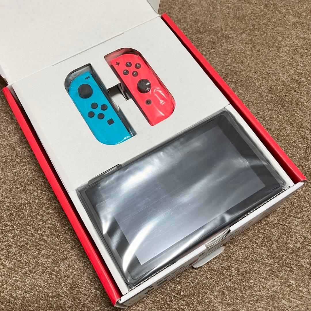 【新品未使用品】ニンテンドーSwitch Joy-Conネオンブルーネオンレッド