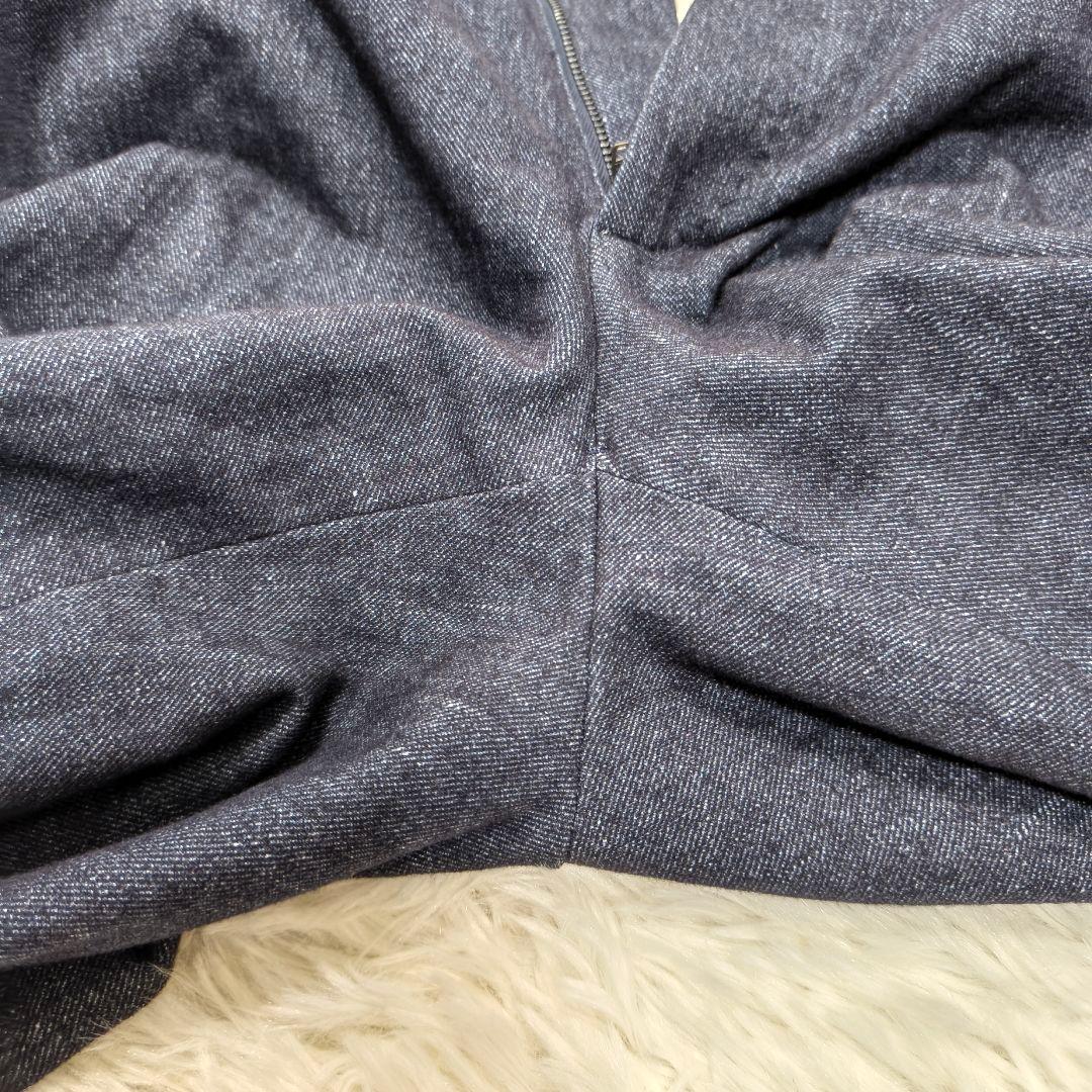 【タグ付き/美品】チルコロ ノータック スラックス ジャージー デニムプリント