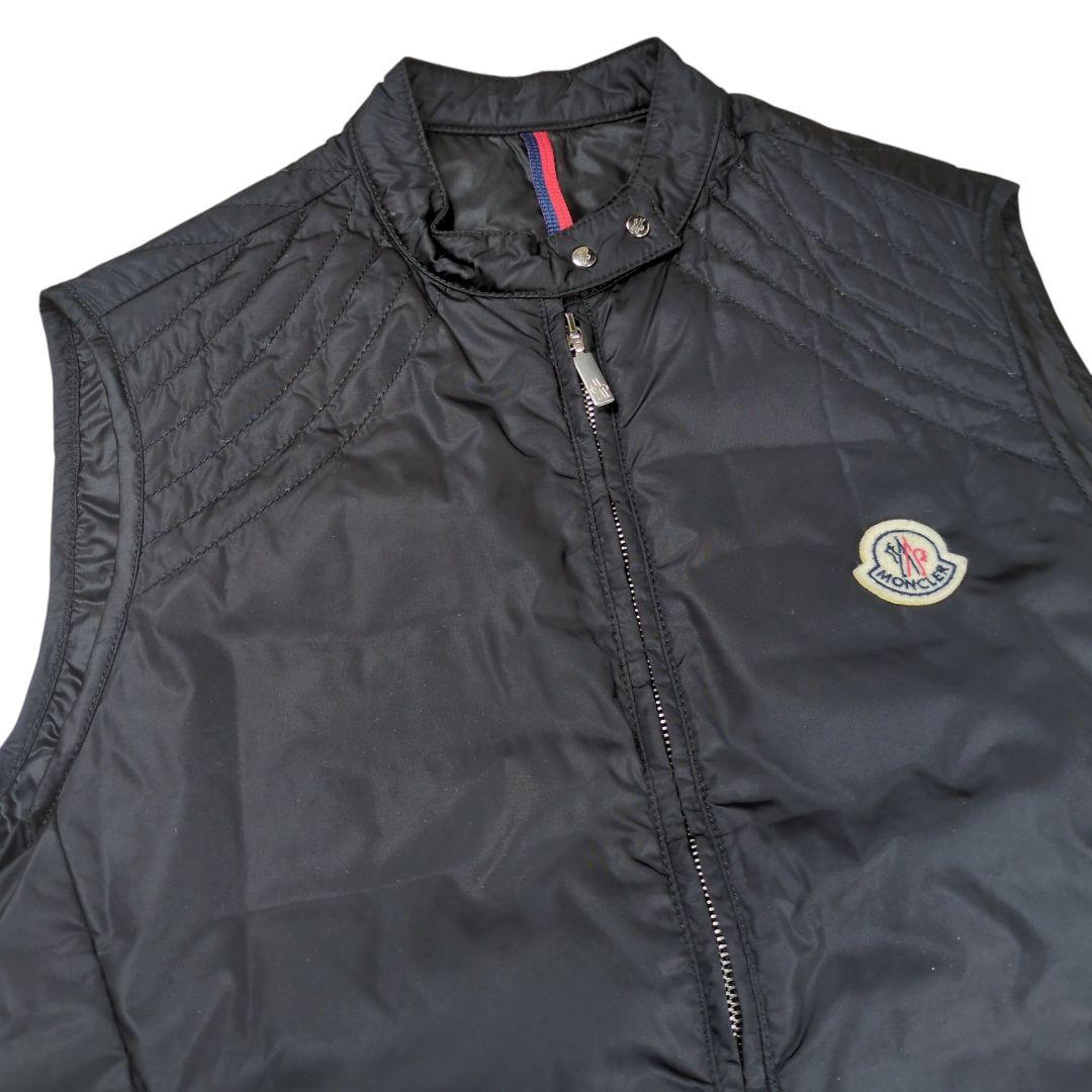 【タグ付】MONCLER ロゴワッペン キルティング ダウンベスト