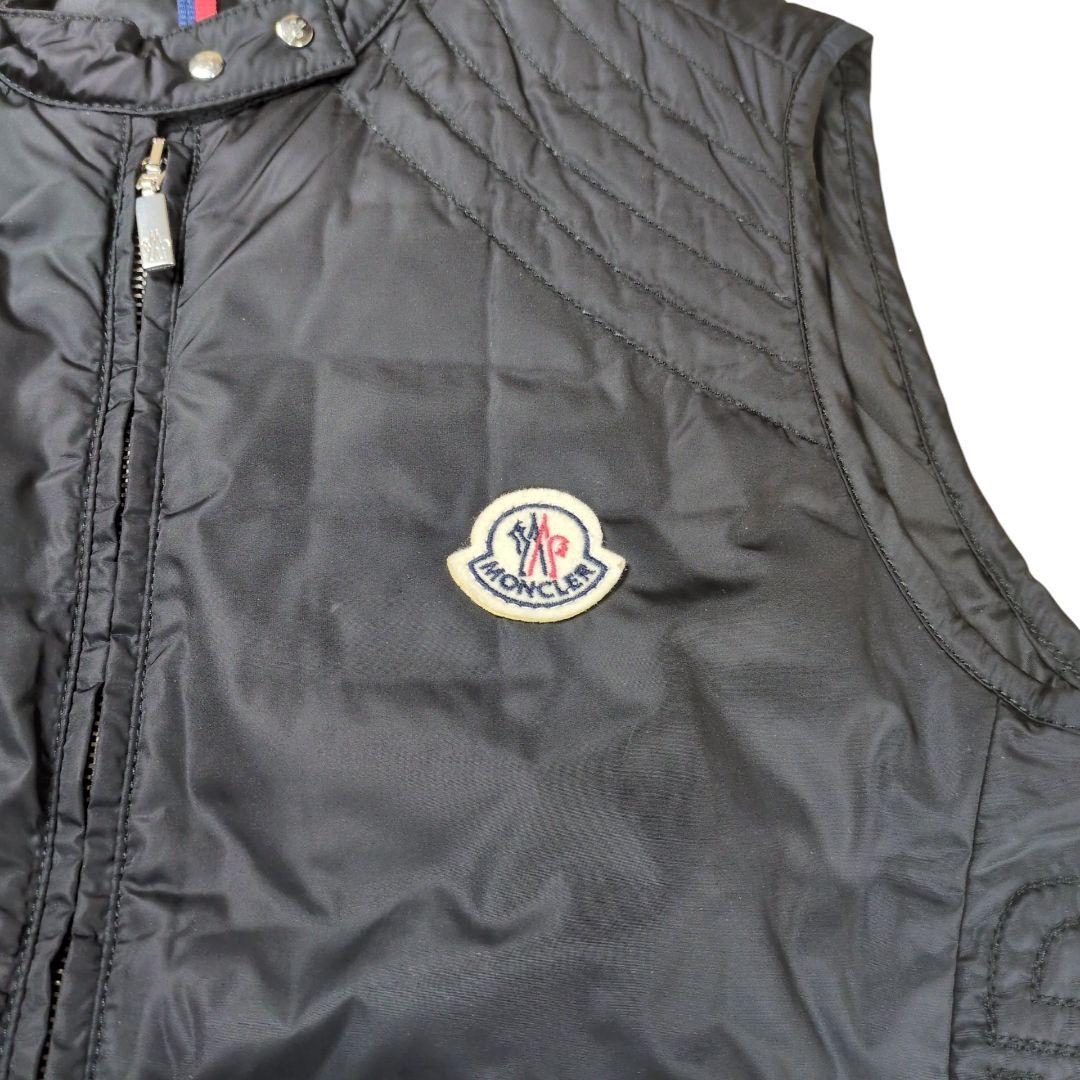 【タグ付】MONCLER ロゴワッペン キルティング ダウンベスト