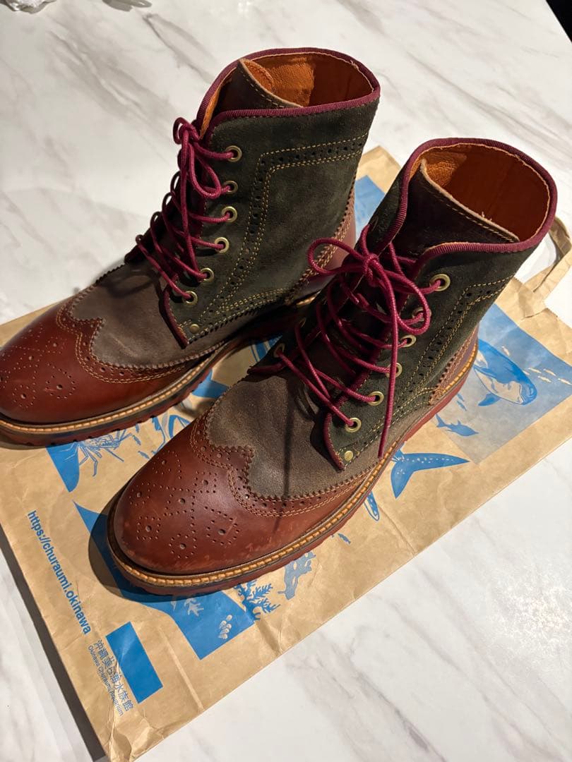 ダナー メダリオン ウイングチップ ワークブーツ D0021 ブラウン