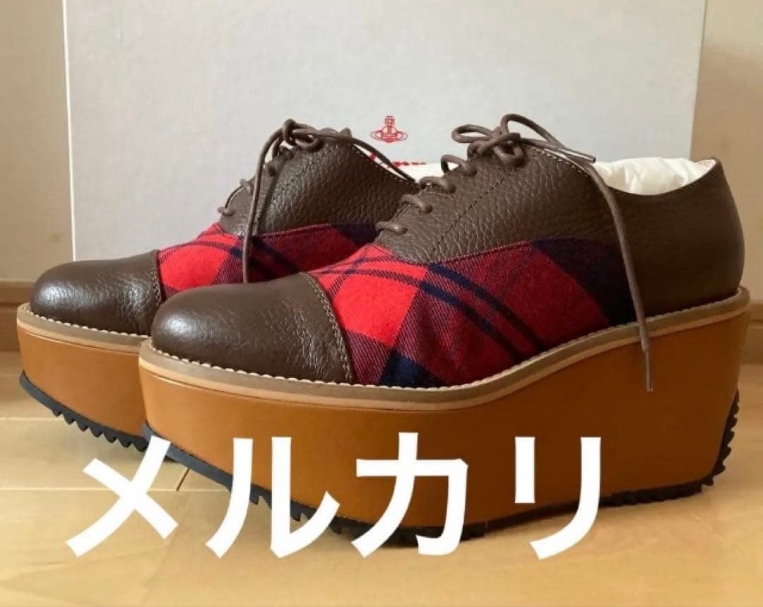 【あいか】Vivienne Westwood チェック靴ヴィヴィアン新品