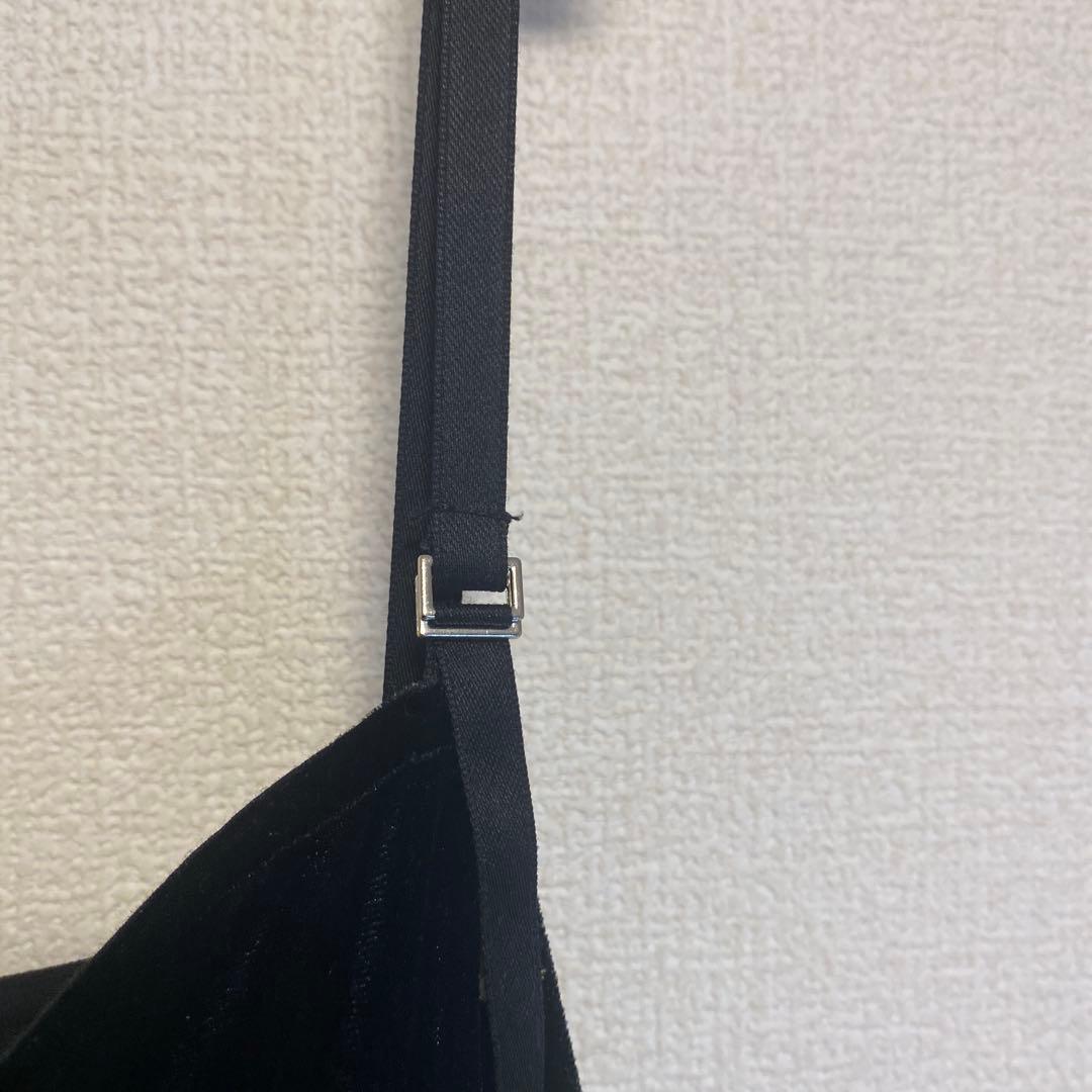 Ｂ.C STOCKベーセーストック ベロアフラワー刺繍ワンピースキャミワンピース