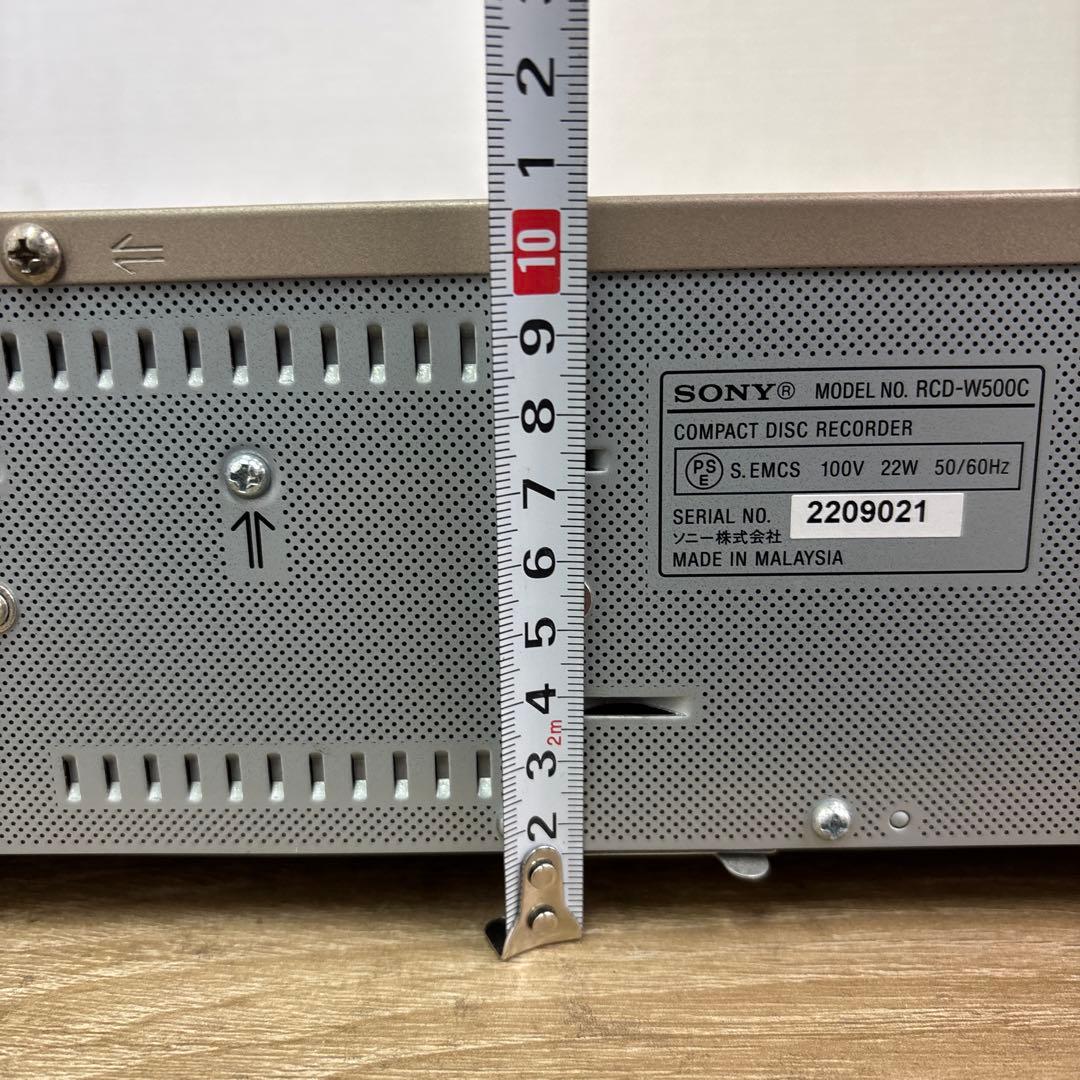 ソニー SONY コンパクトディスクレコーダー RCD-w500C