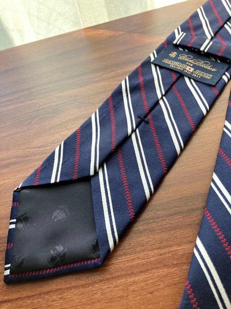꧁極美品꧂ ブルックスブラザーズ ネクタイ 侍ジャパン WBC 限定品 ネイビー