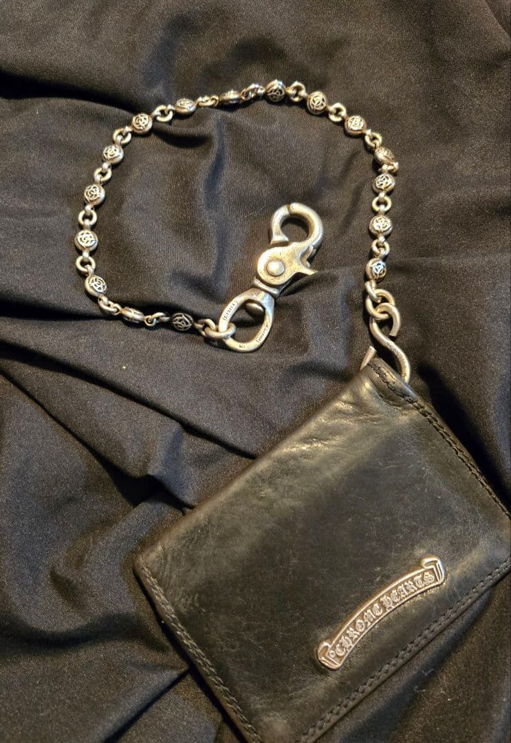 稀少 クロームハーツ SHORT-Sフラワーボールウォレットチェーン