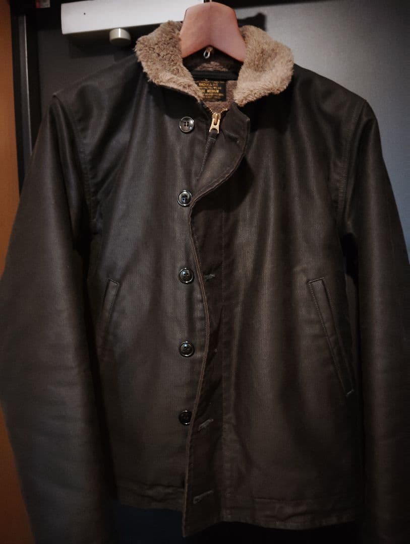 RADIALL U.S.NAVY アルパカウールボア N-1 デッキジャケット