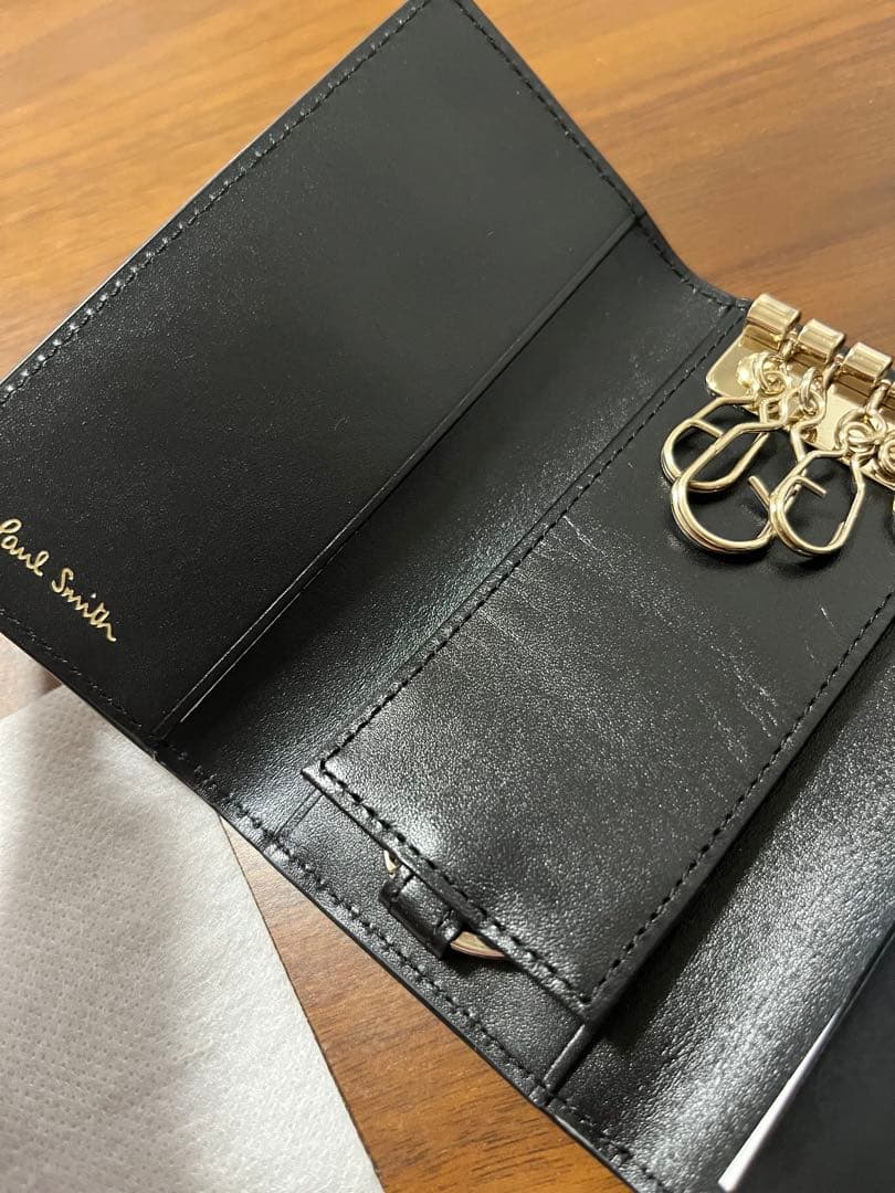 【新品未使用】ポールスミス キーケース/鍵入れ　ブラック