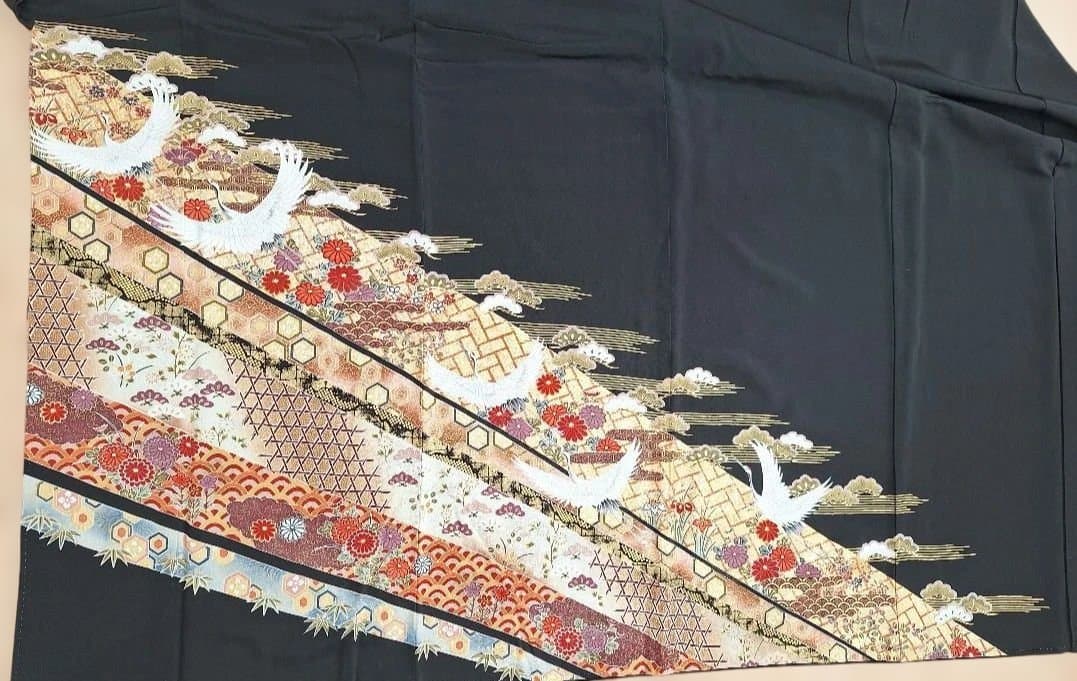 着物リメイクワンピース3618