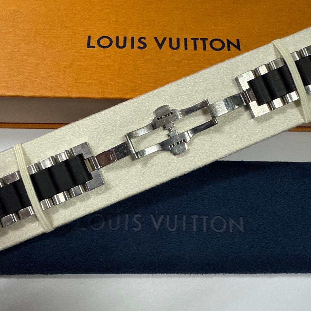 ムラサキ　ルイヴィトン　時計　メタルベルト