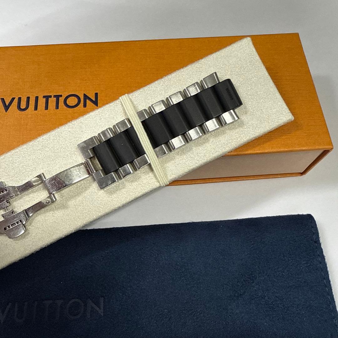 ムラサキ　ルイヴィトン　時計　メタルベルト