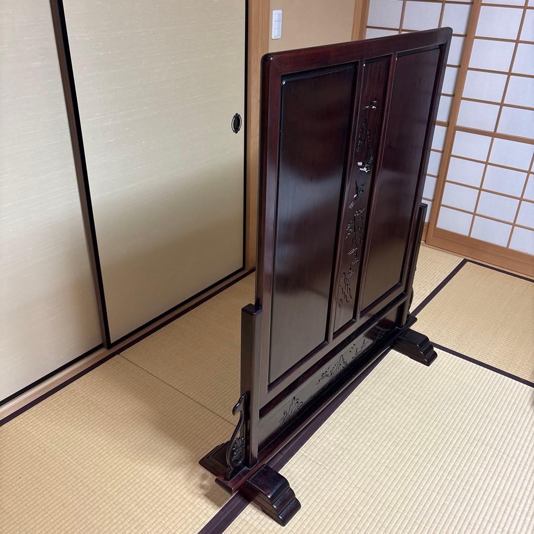 【衝立】ついたて　目隠し　アンティーク家具