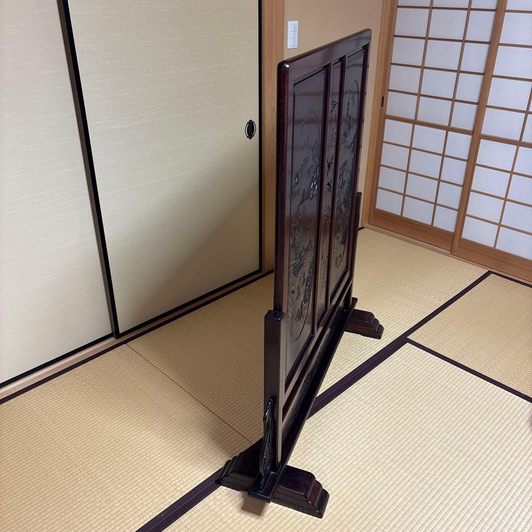 【衝立】ついたて　目隠し　アンティーク家具