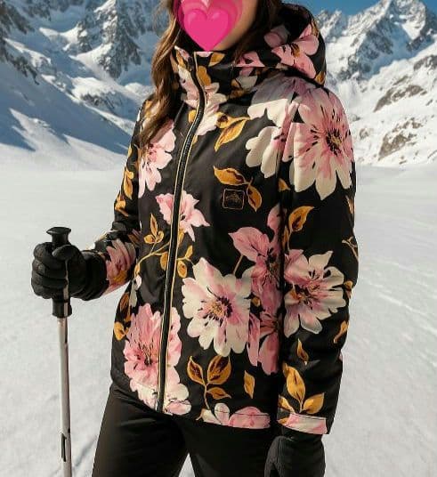 美品 ビラボン スーラジャケット スノボ スキー 花柄 L 定価2.75万