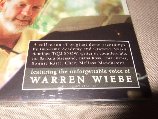 ■TOM ,新品未開封,AOR,トム・スノウ,WARREN WIEBE