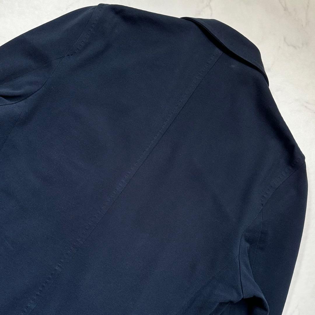XL相当◎チルコロ 鹿の子 ジャージージャケット コットンピケ 紺 50 現行品