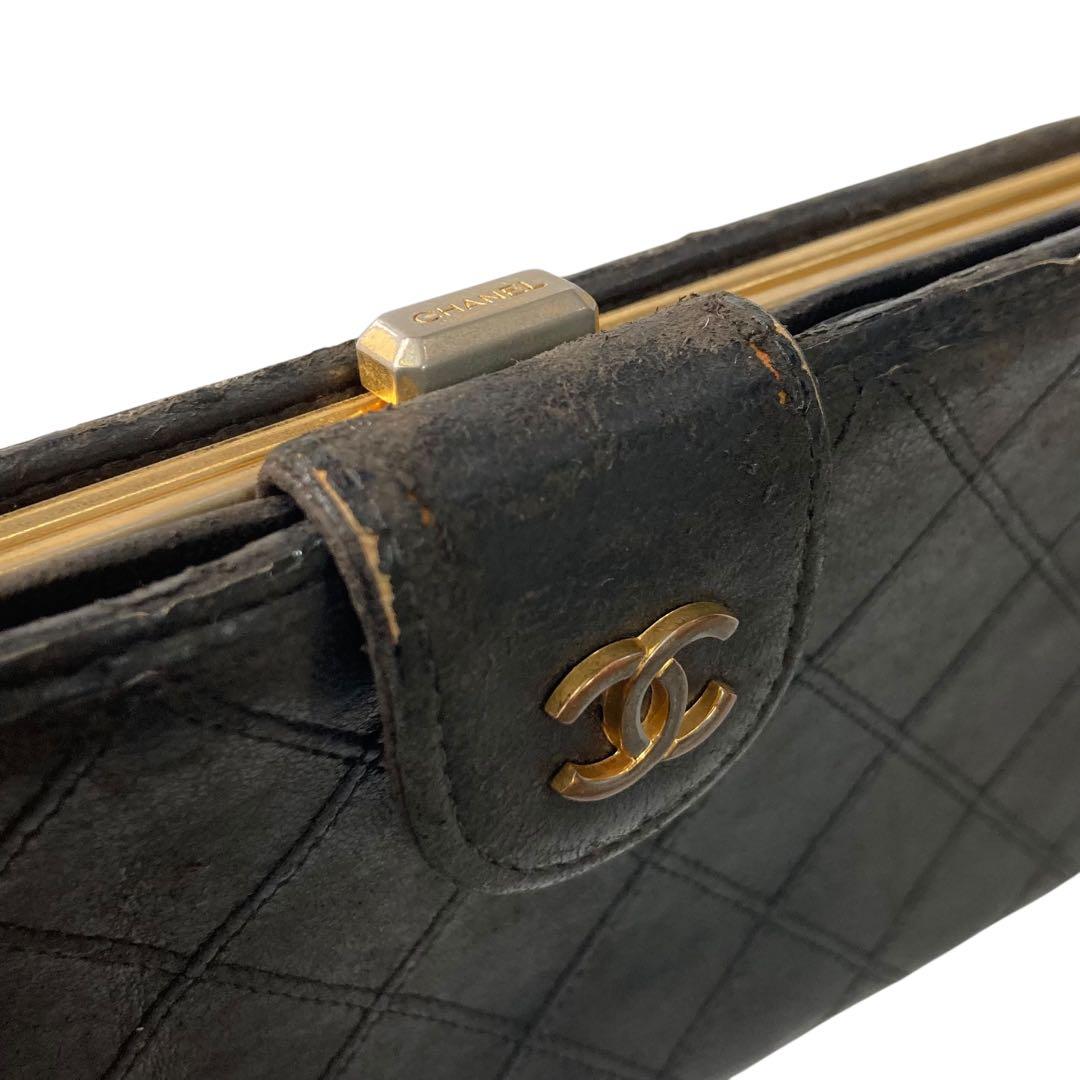 シャネル CHANEL ビコローレ 長財布 折財布 ココマーク