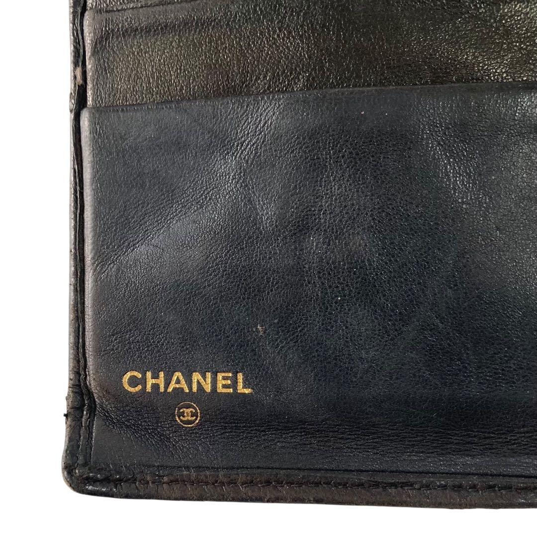 シャネル CHANEL ビコローレ 長財布 折財布 ココマーク