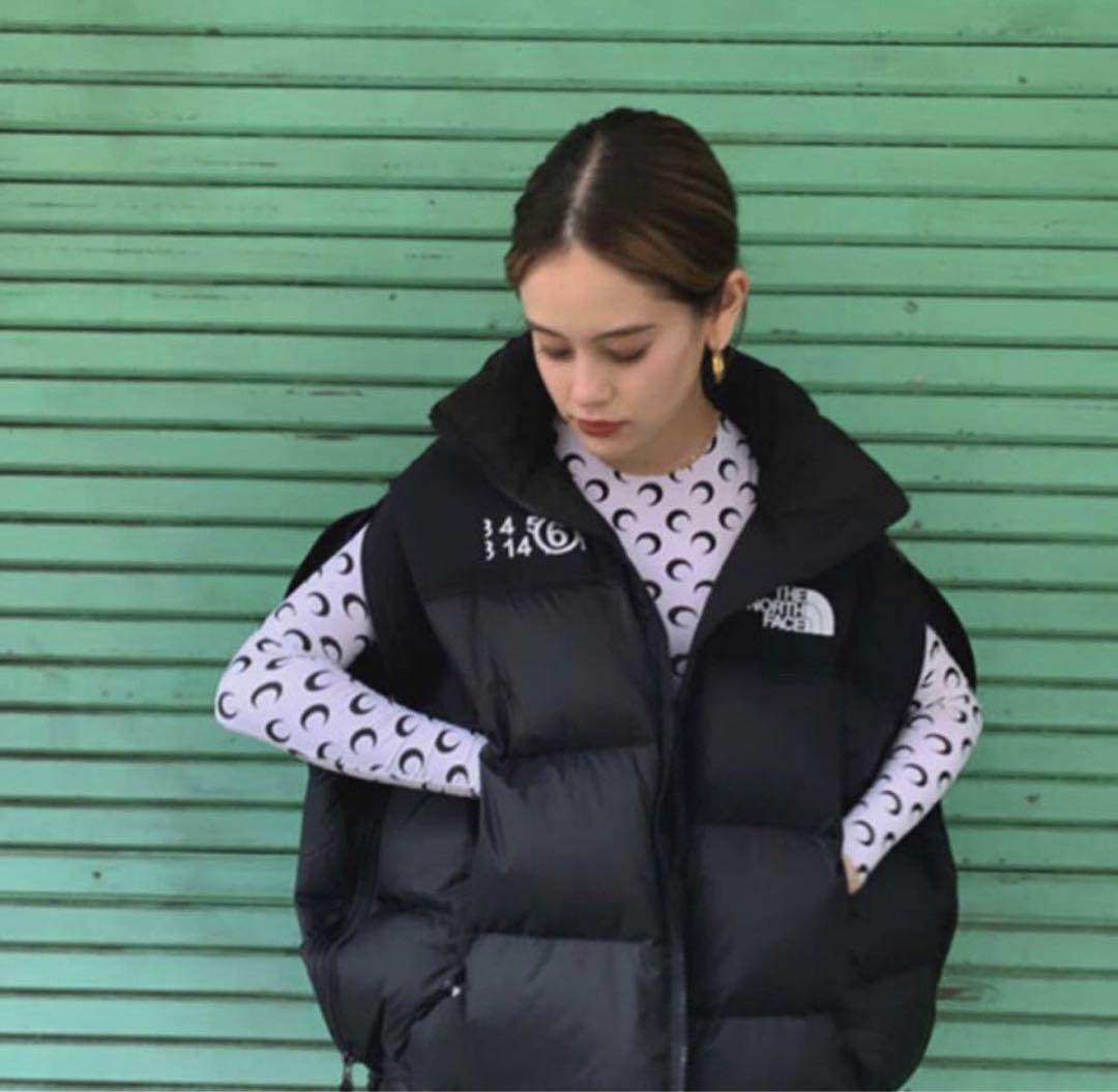 MM6 × NORTH FACE ヌプシ ダウン ノースフェイス 黒 XS