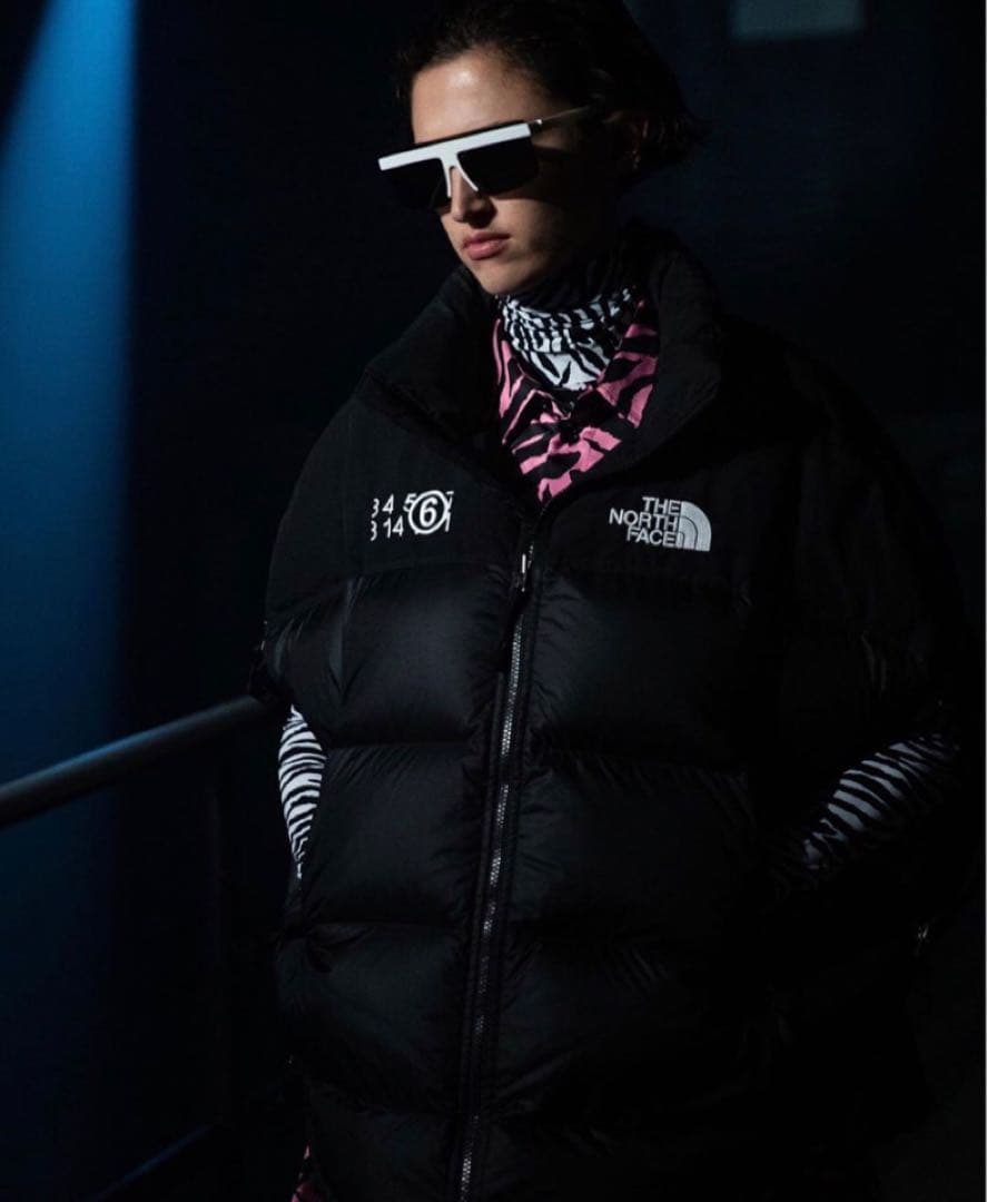 MM6 × NORTH FACE ヌプシ ダウン ノースフェイス 黒 XS