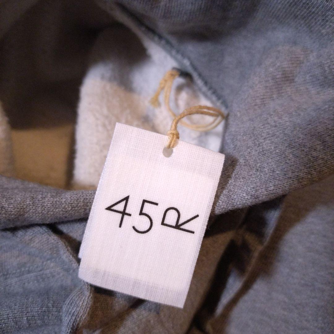 【未使用タグ付】45Rコノッキ君ベタッチプリントの908裏毛フーディ (トップ)