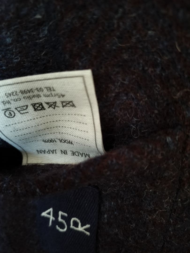 大幅値下げ！美品 45R シェットランドジャケット 3日本製 定価64900円