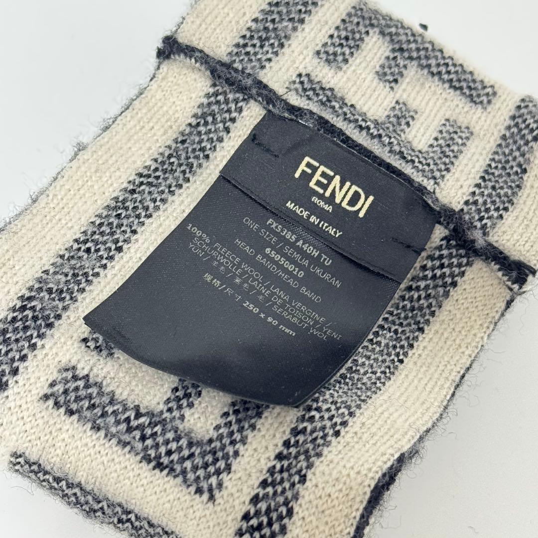 FENDI フェンディ ヘアバンド ズッカ FXS385 ウール