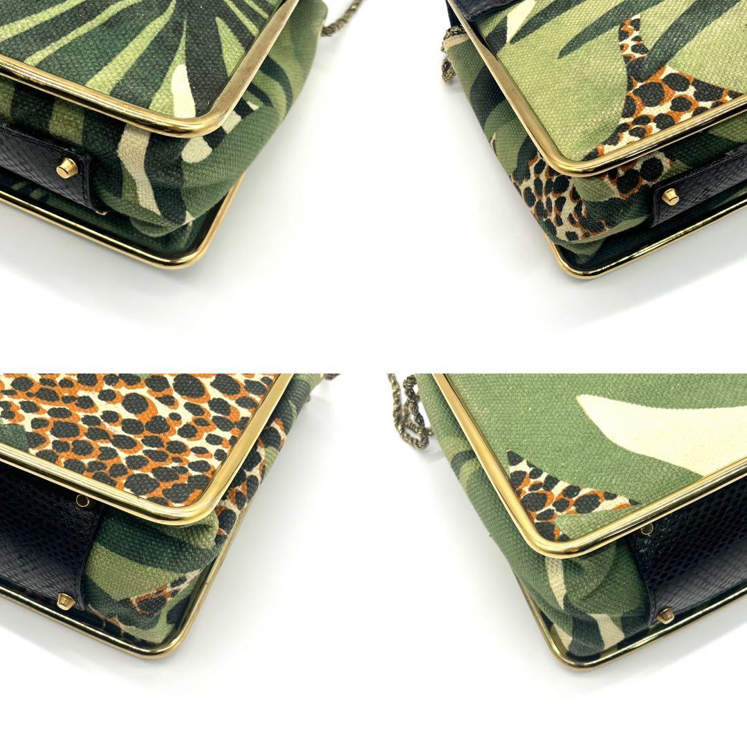 Chloe クロエ ハンドバッグ ヴィンテージ パッチワーク レオパード