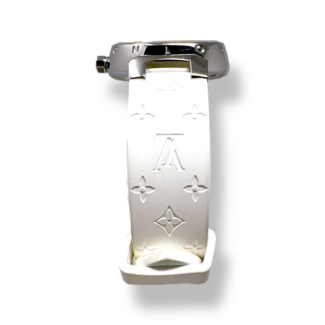 ルイヴィトン タンブール Q121K ラバーベルト レディース 腕時計 ブランド