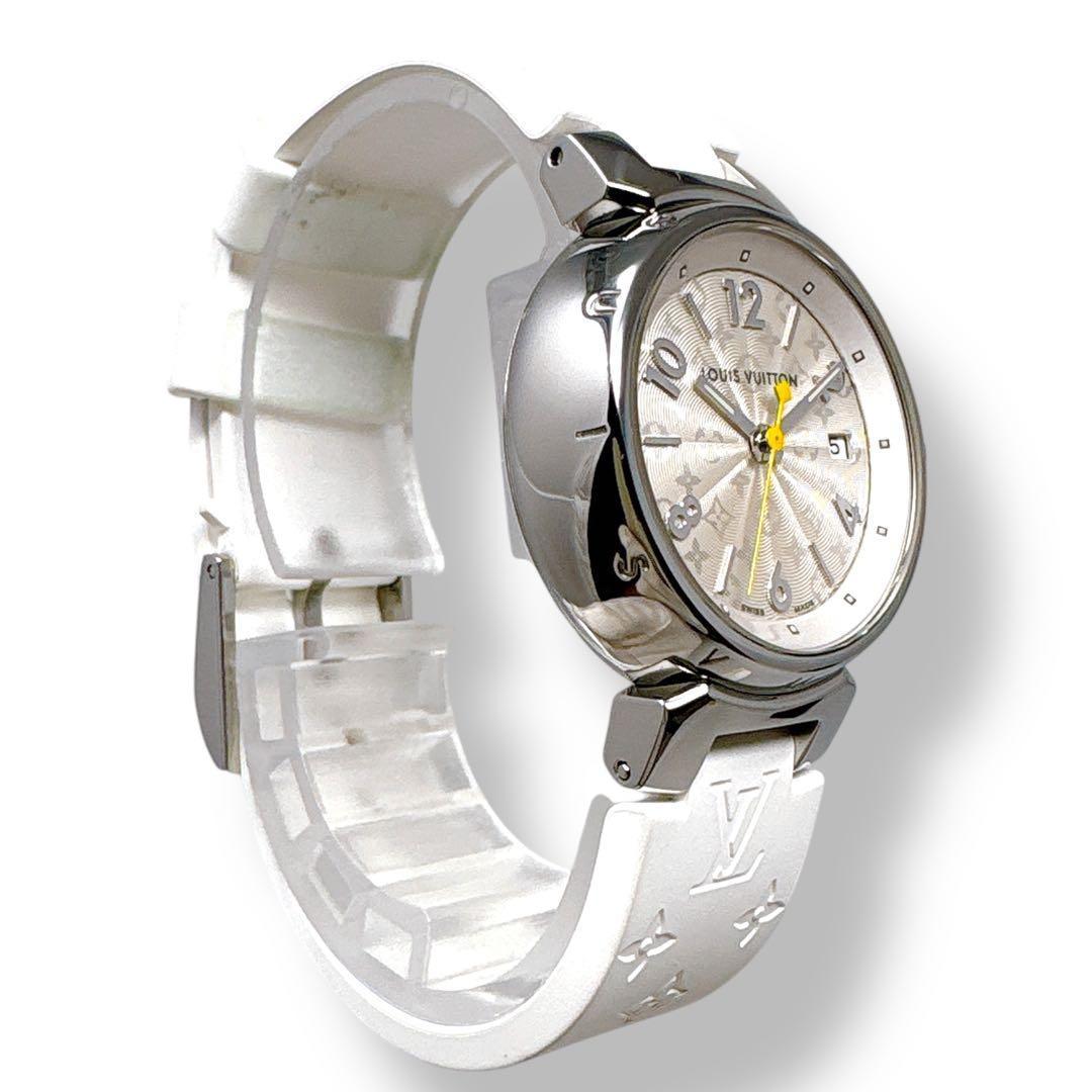 ルイヴィトン タンブール Q121K ラバーベルト レディース 腕時計 ブランド