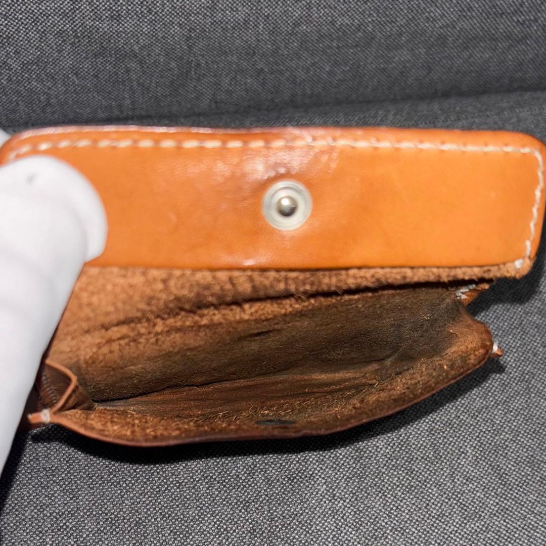 希少 RED WING 二つ折り財布 本革 USAブーツレザー使用（ブラウン）