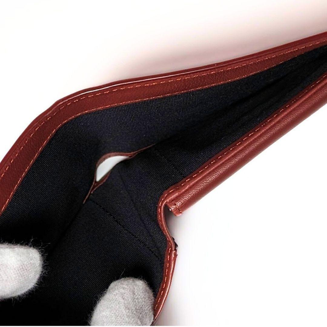 新品✨ポールスミス✨Paul Smith ストライプ 折り 財布 メンズ 本革