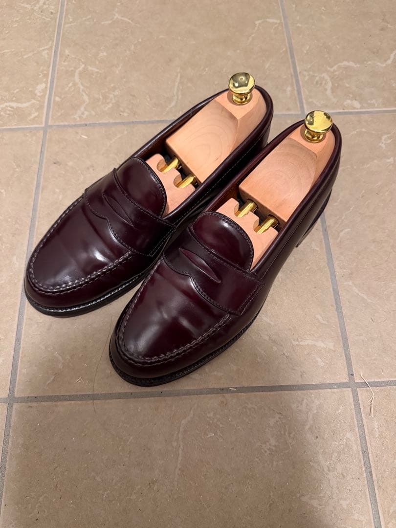 Alden オールデン　コードバン　ローファー　バーガンディ