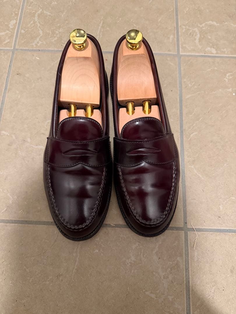 Alden オールデン　コードバン　ローファー　バーガンディ