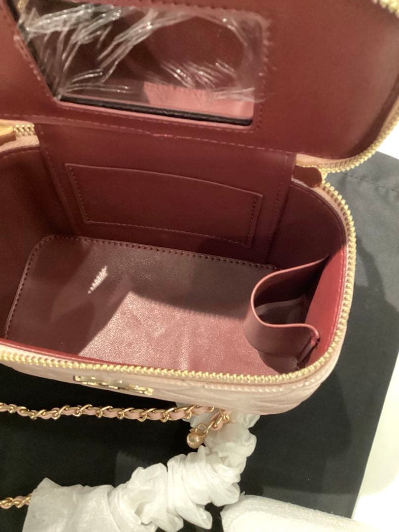 CHANEL パールハンドルバニティチェーンショルダーピンク　ノベルティ