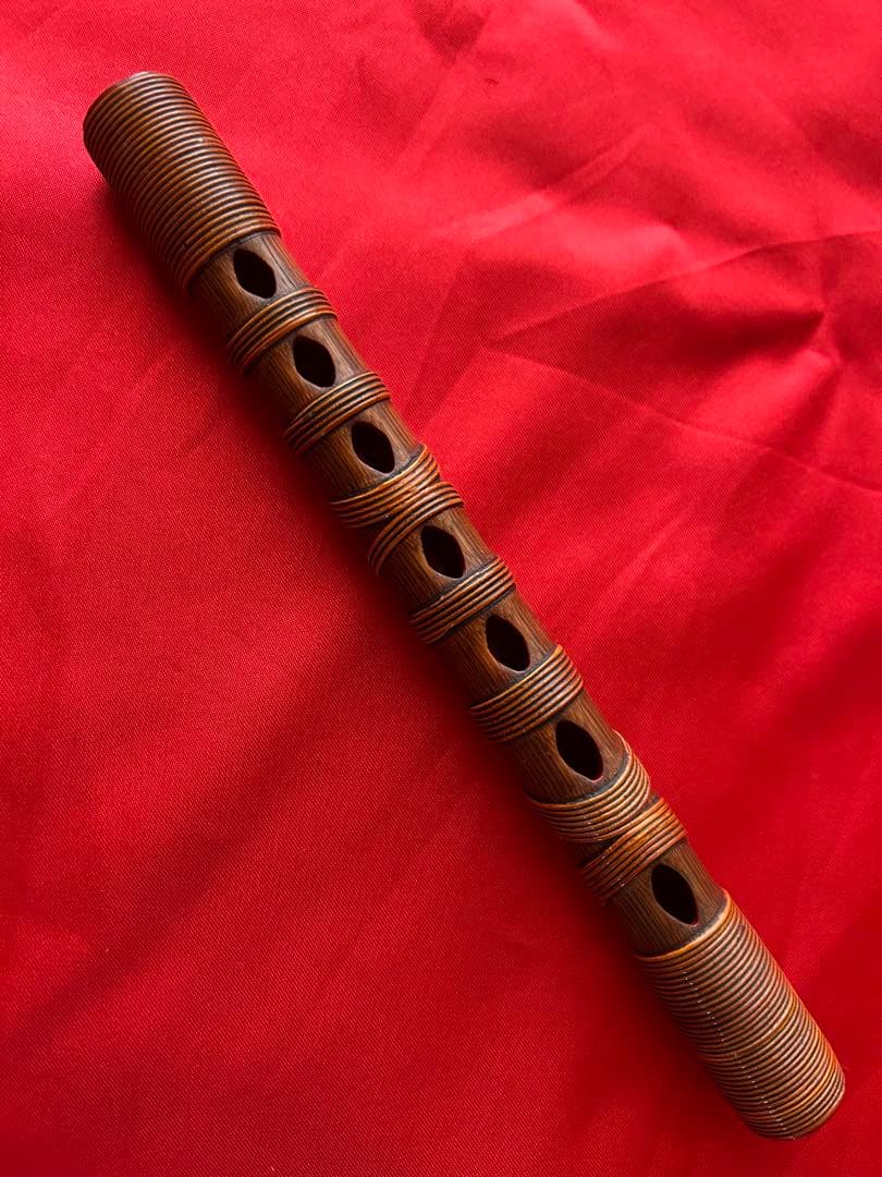 篳篥 煤竹製 籐巻き(雅楽 和楽器 笙 龍笛 能管 神楽笛)