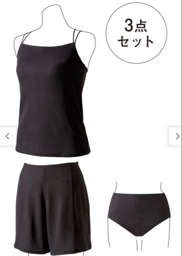 ＩＥＤＩＴ　フェリシモ　福田麻琴さんコラボ　　３点セット水着　ラッシュガード付き