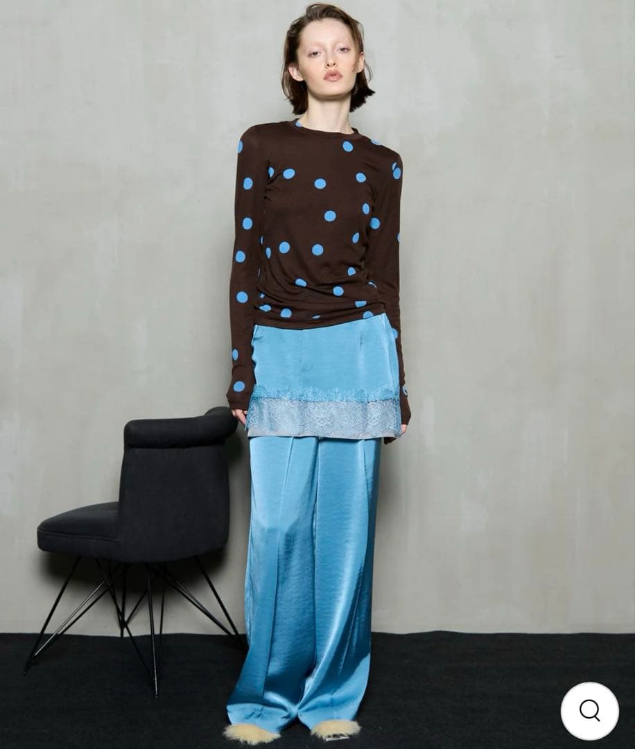 メゾンスペシャル　シアードットレイヤードトップス