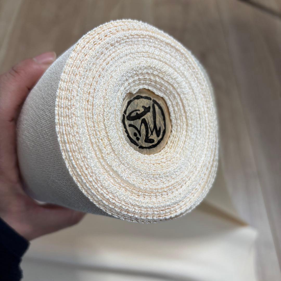 未使用品　浜縮緬　みやびちりめん　縮緬　正絹　反物　着物　和装　白生地　町春草