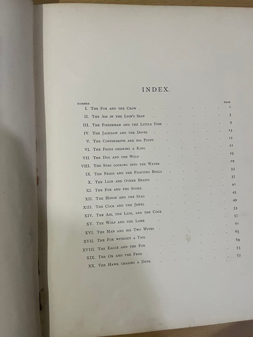 No.428 希少 アンティーク 古書 洋書 絵本 ビクトリア イソップ 童話