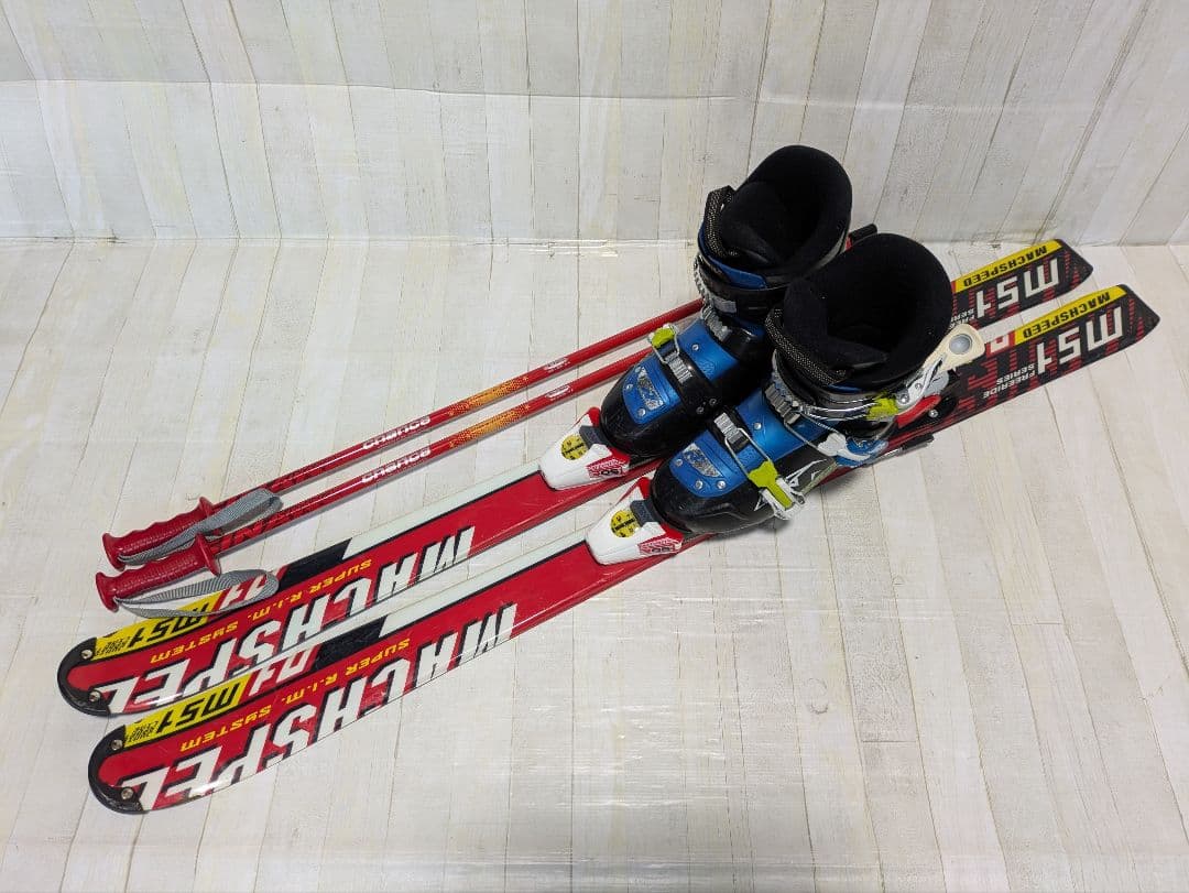 Swallow　スキー板✕SALOMON　ビンディング✕ストックセット