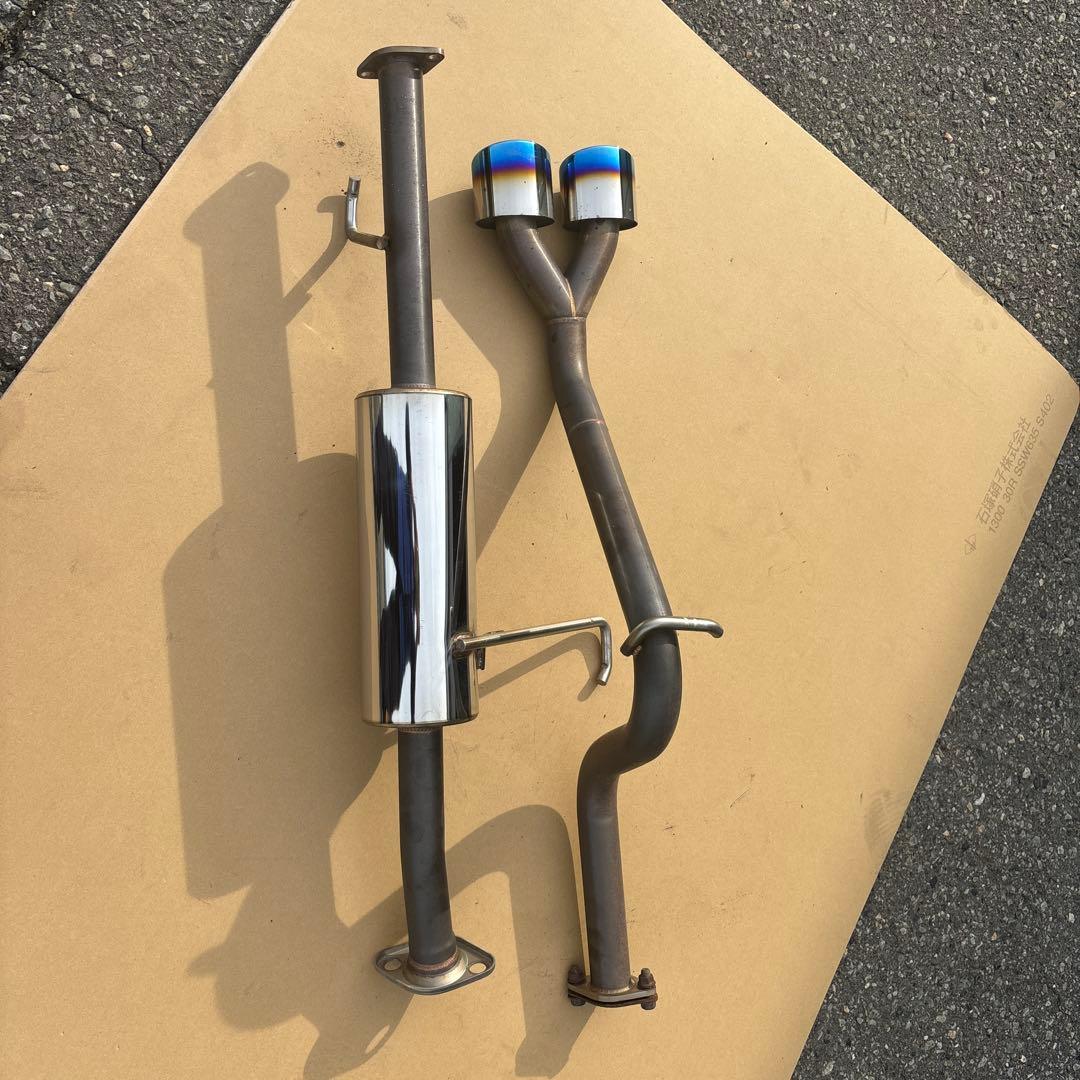 も*様 ステンレス製ポリッシュマフラー デュアルテール