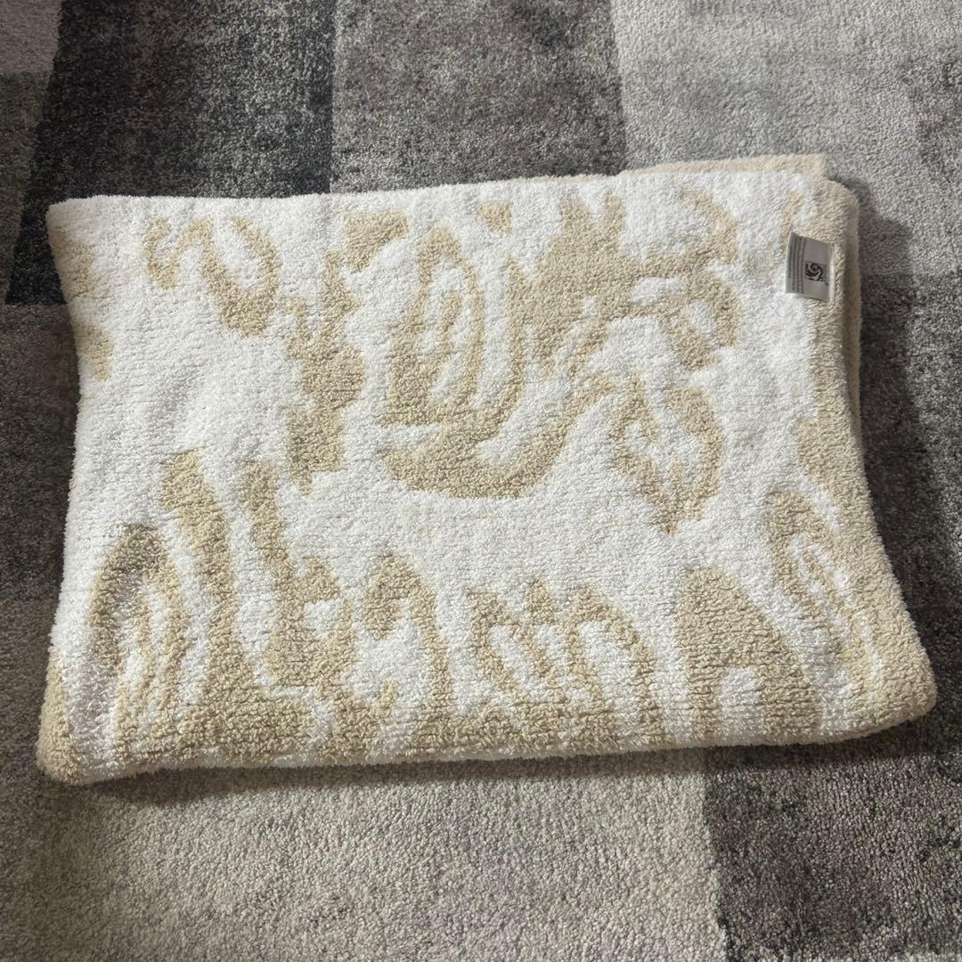 カシウェア ダマスク ブランケット 毛布 モルト×クリーム 膝掛け