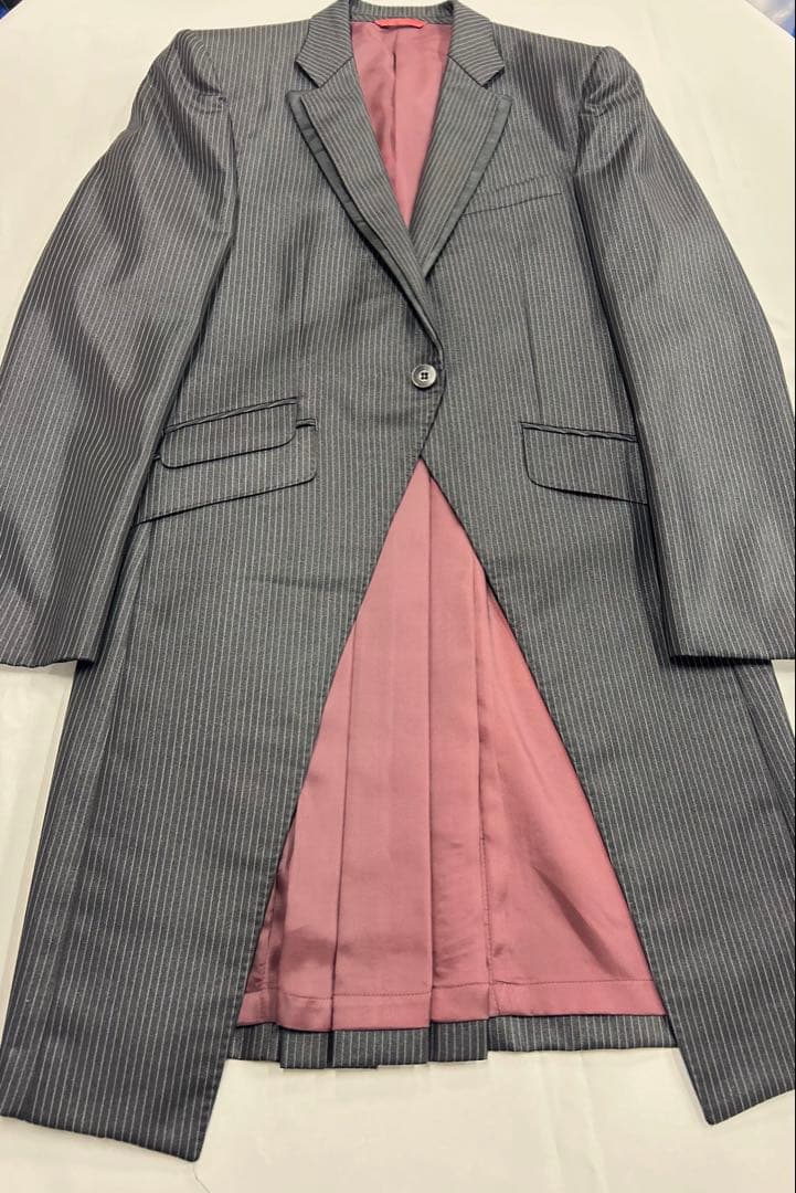 fourisherie uomo 黒ストライプタキシード4点セットサイズAM