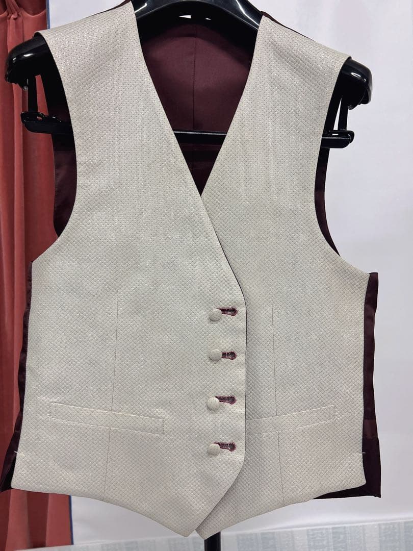 fourisherie uomo 黒ストライプタキシード4点セットサイズAM