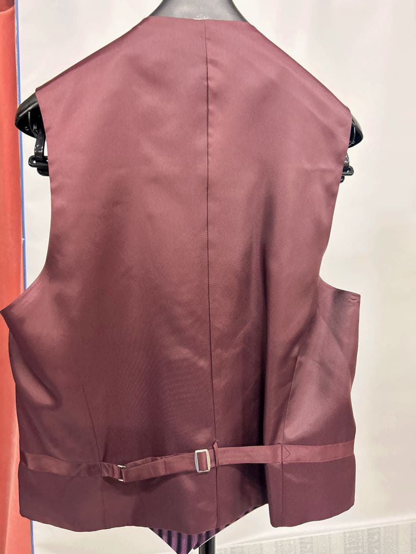 fourisherie uomo 黒ストライプタキシード4点セットサイズAM