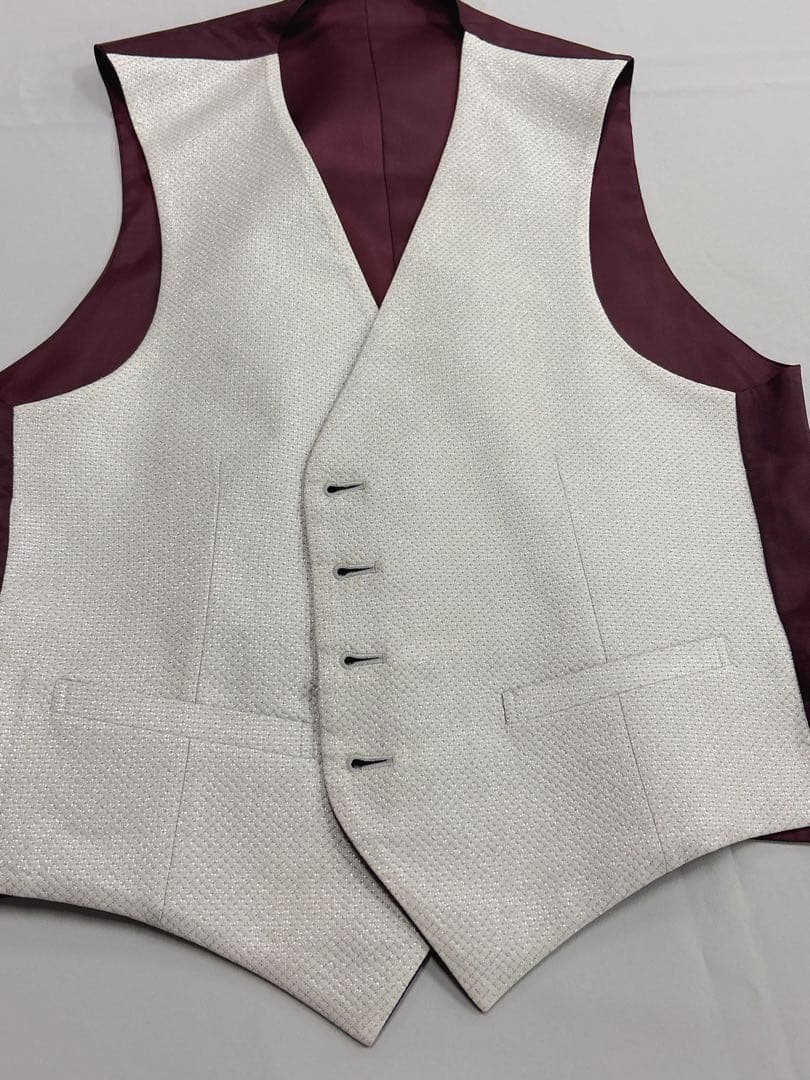 fourisherie uomo 黒ストライプタキシード4点セットサイズAM