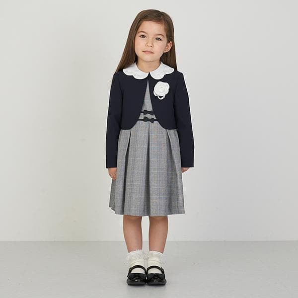 【極美品】プティマイン キッズフォーマル ワンピース 女の子 入学 卒園 110